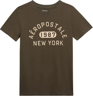 AEROPOSTALE Boys' Graphic T-Shirt - Short Sleeve Kids Crewneck Pullover Tees - Casual Graphic T-Shirts for Boys (Sizes: 8-16)