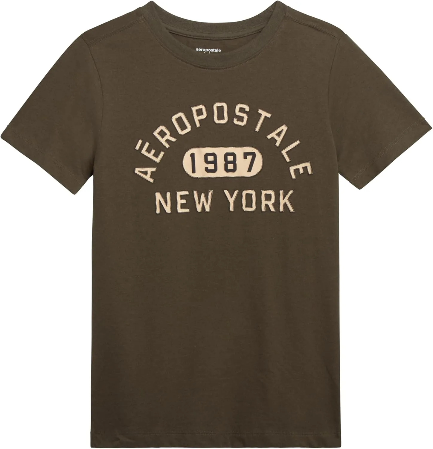 AEROPOSTALE Boys' Graphic T-Shirt - Short Sleeve Kids Crewneck Pullover Tees - Casual Graphic T-Shirts for Boys (Sizes: 8-16)