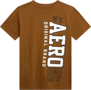 AEROPOSTALE Boys' Graphic T-Shirt - Short Sleeve Kids Crewneck Pullover Tees - Casual Graphic T-Shirts for Boys (Sizes: 8-16)