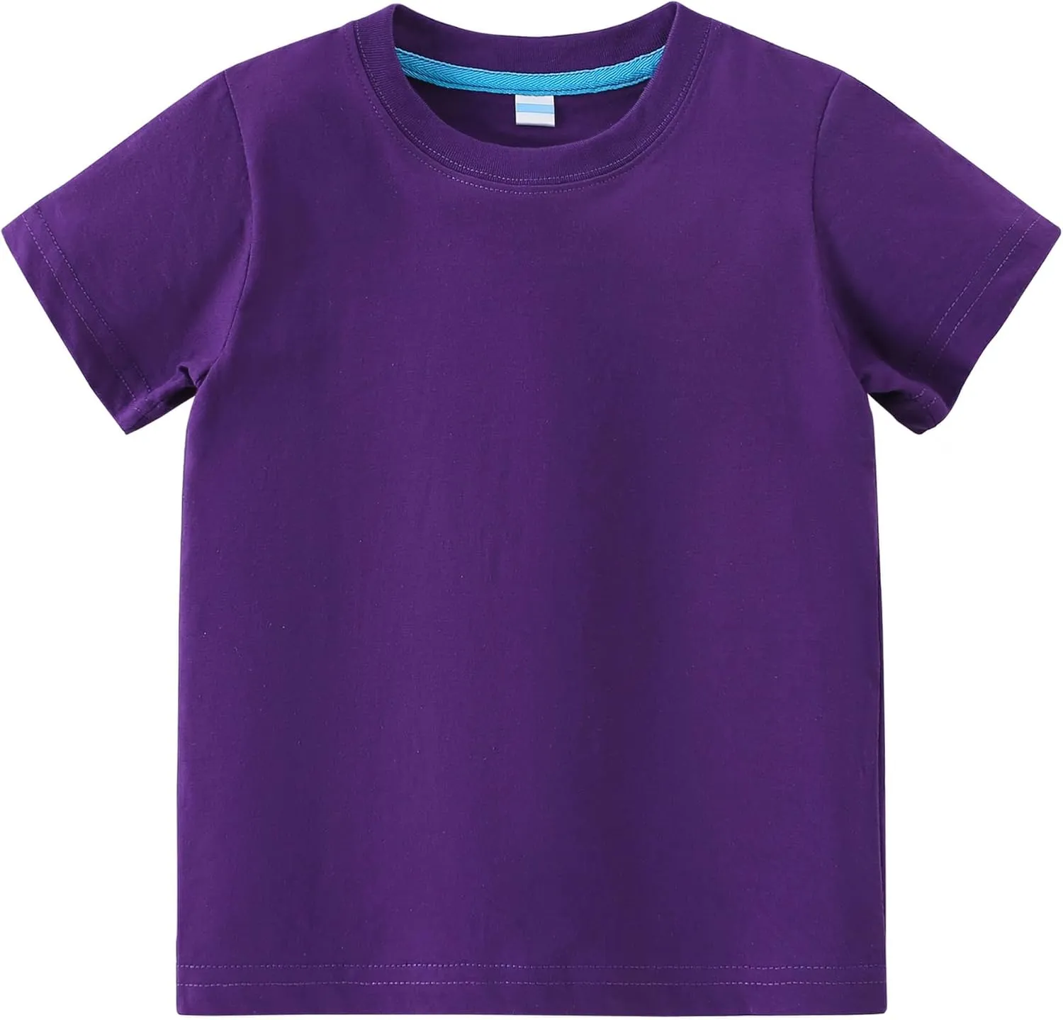 AIWUHE Toddler T Shirts Cotton Summer Tshirts Boys Girls Basic Tee Undershirts Short Sleeve Clothes Crew Neck Shirts 2-7Y