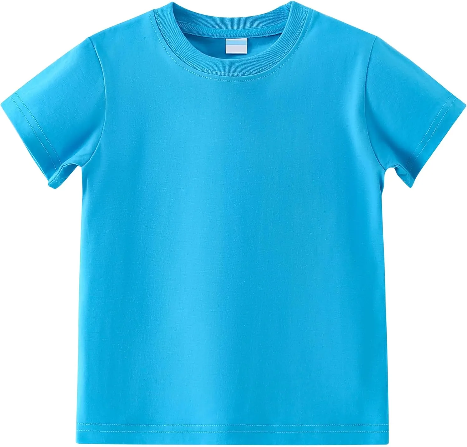 AIWUHE Toddler T Shirts Cotton Summer Tshirts Boys Girls Basic Tee Undershirts Short Sleeve Clothes Crew Neck Shirts 2-7Y