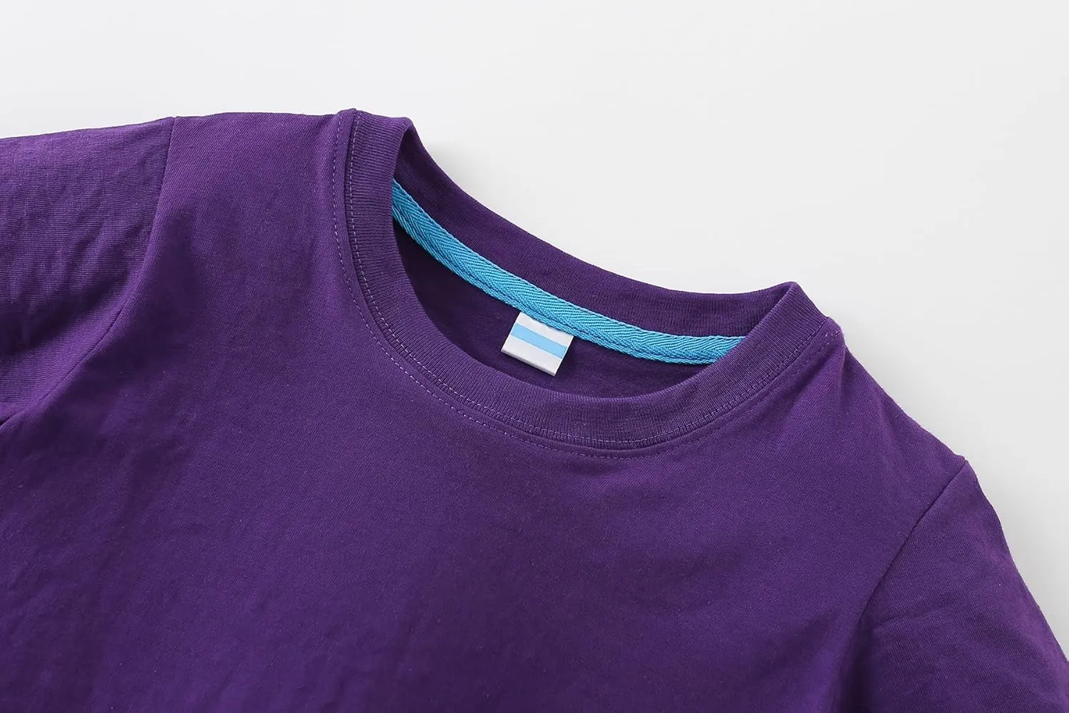 AIWUHE Toddler T Shirts Cotton Summer Tshirts Boys Girls Basic Tee Undershirts Short Sleeve Clothes Crew Neck Shirts 2-7Y