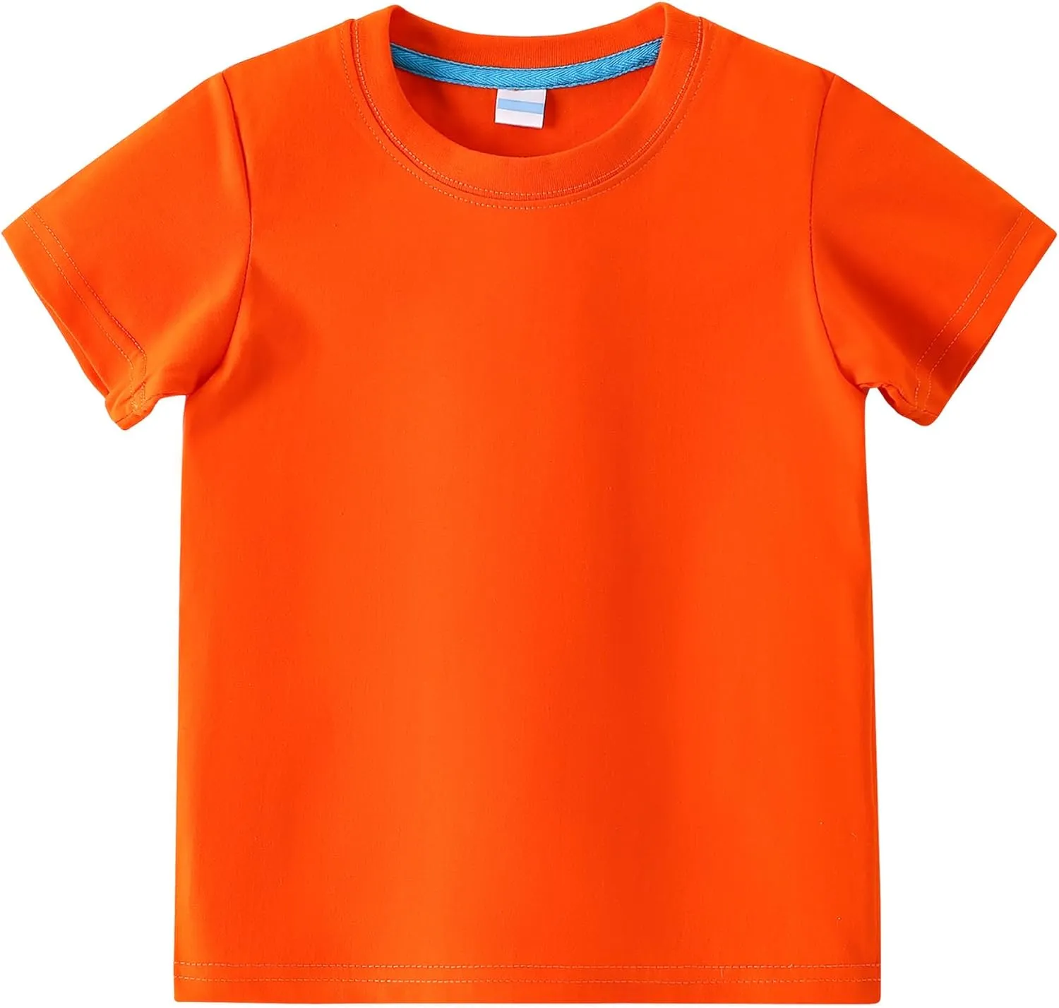 AIWUHE Toddler T Shirts Cotton Summer Tshirts Boys Girls Basic Tee Undershirts Short Sleeve Clothes Crew Neck Shirts 2-7Y