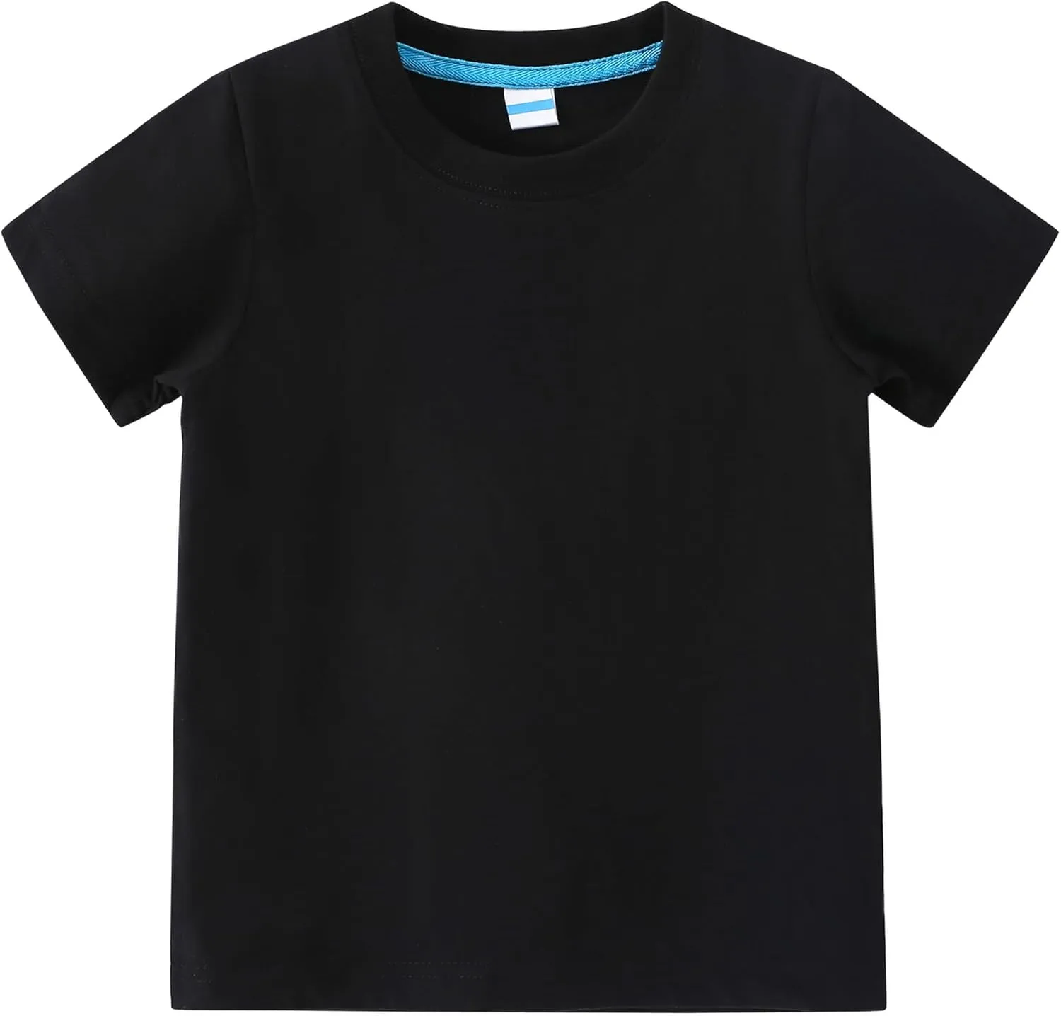 AIWUHE Toddler T Shirts Cotton Summer Tshirts Boys Girls Basic Tee Undershirts Short Sleeve Clothes Crew Neck Shirts 2-7Y