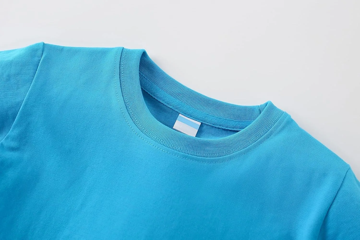 AIWUHE Toddler T Shirts Cotton Summer Tshirts Boys Girls Basic Tee Undershirts Short Sleeve Clothes Crew Neck Shirts 2-7Y