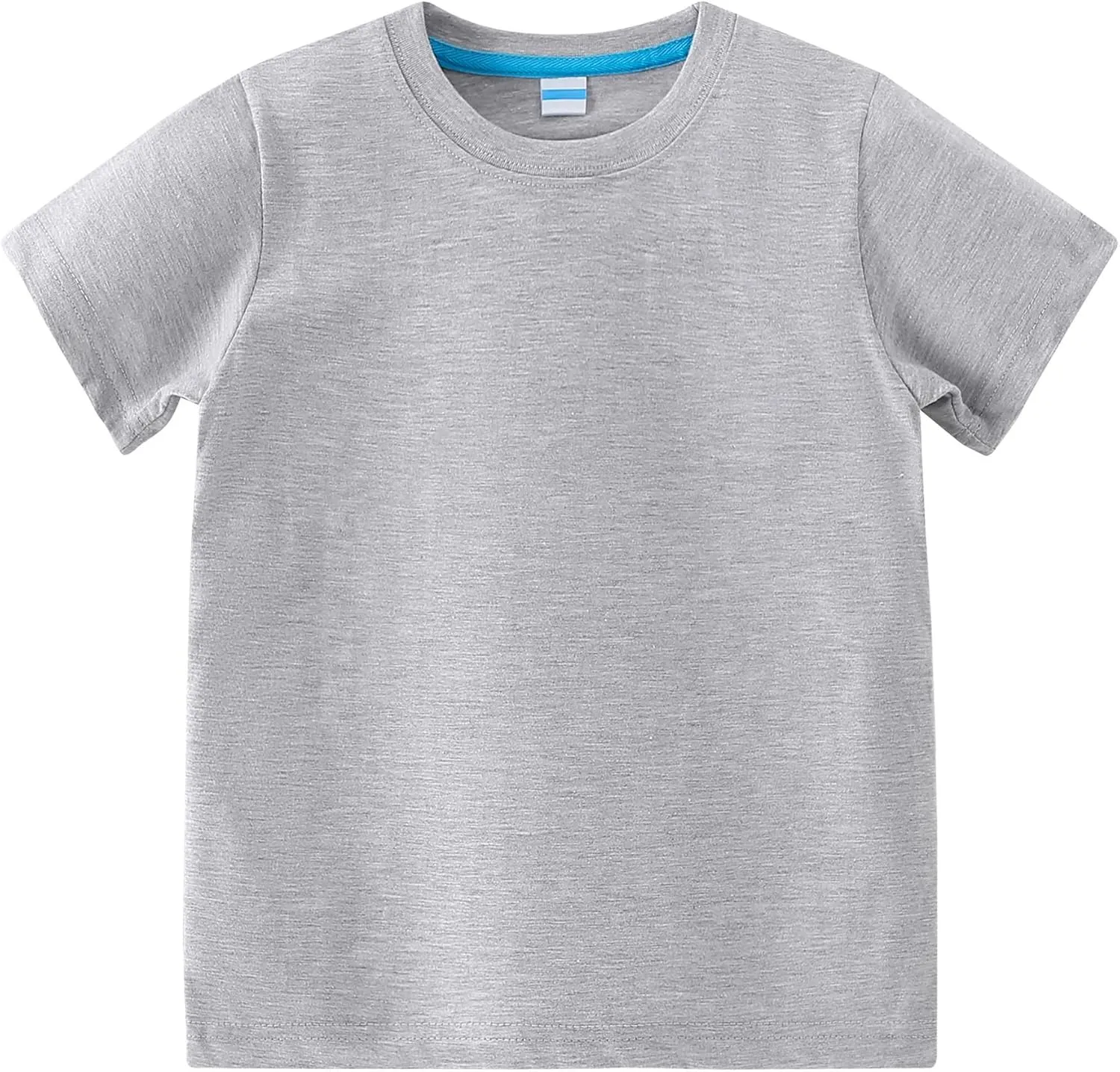 AIWUHE Toddler T Shirts Cotton Summer Tshirts Boys Girls Basic Tee Undershirts Short Sleeve Clothes Crew Neck Shirts 2-7Y