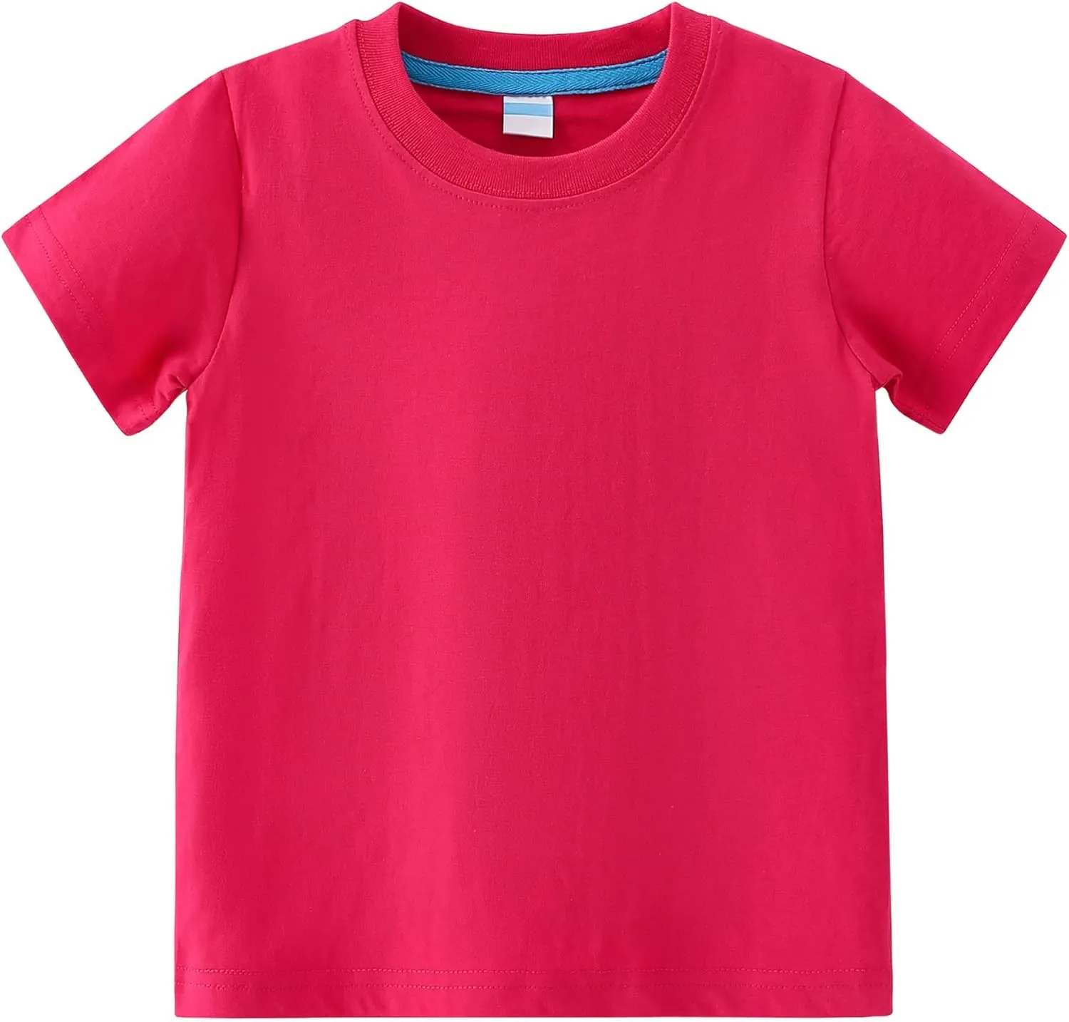 AIWUHE Toddler T Shirts Cotton Summer Tshirts Boys Girls Basic Tee Undershirts Short Sleeve Clothes Crew Neck Shirts 2-7Y