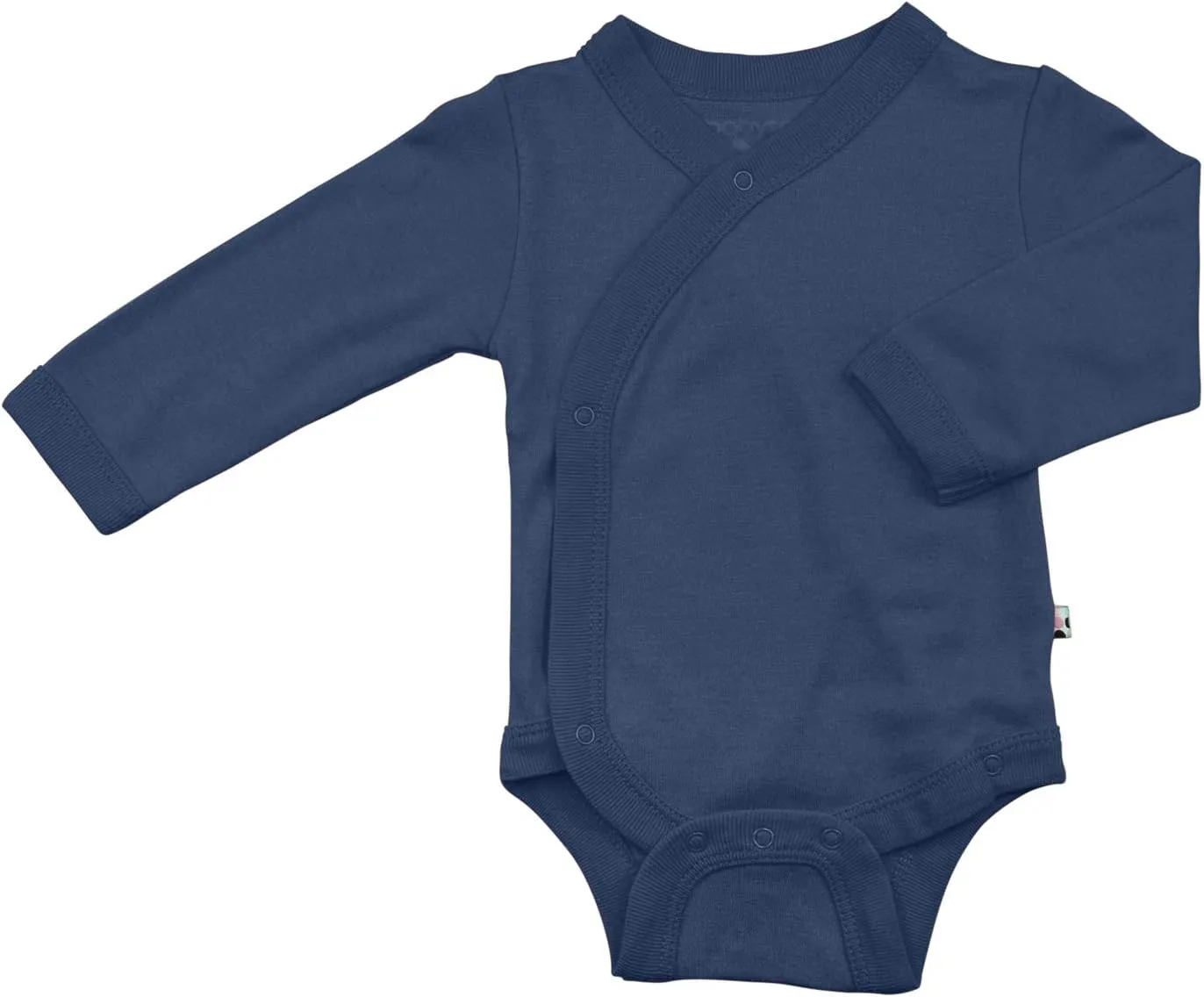 Babysoy Long Sleeve Kimono for Newborn, Infant, Unisex Baby - Cotton & Azlon - Side-Snap Baby Onesies, Long Sleeve Onesies