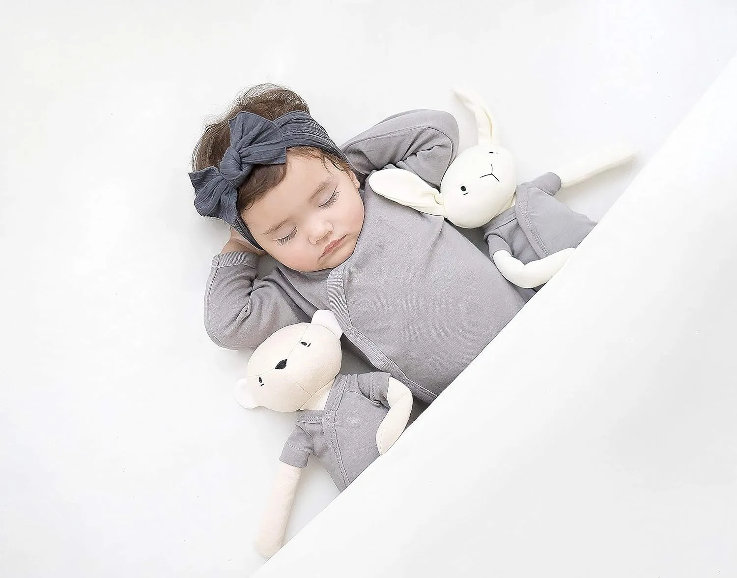 Babysoy Long Sleeve Kimono for Newborn, Infant, Unisex Baby - Cotton & Azlon - Side-Snap Baby Onesies, Long Sleeve Onesies