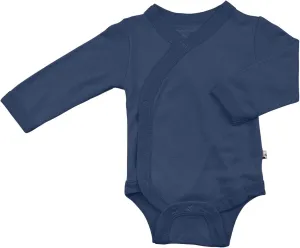 Babysoy Long Sleeve Kimono for Newborn, Infant, Unisex Baby - Cotton & Azlon - Side-Snap Baby Onesies, Long Sleeve Onesies