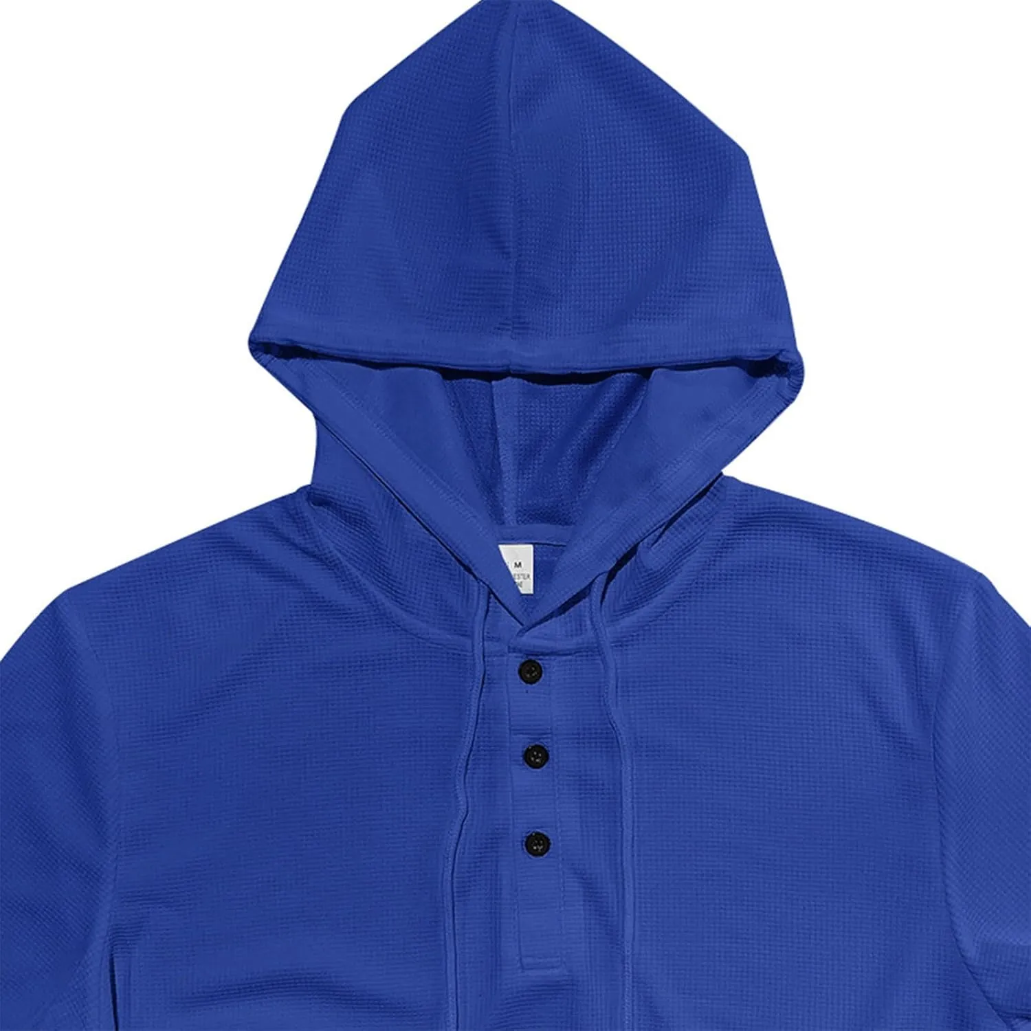 Bidobibo Thick Hoodies for Men V Neck Drawstring Pullover Hoodie Mens Fall Clothes Fashion 2024 Solid Long Sleeve Sweatshirt