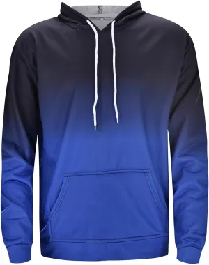 Black Hoodie Men Block Tie-Dye Drawstring Long Sleeve Hooded Pocket Sweatershirt Top Poloo Hoodie Hoodie For Men