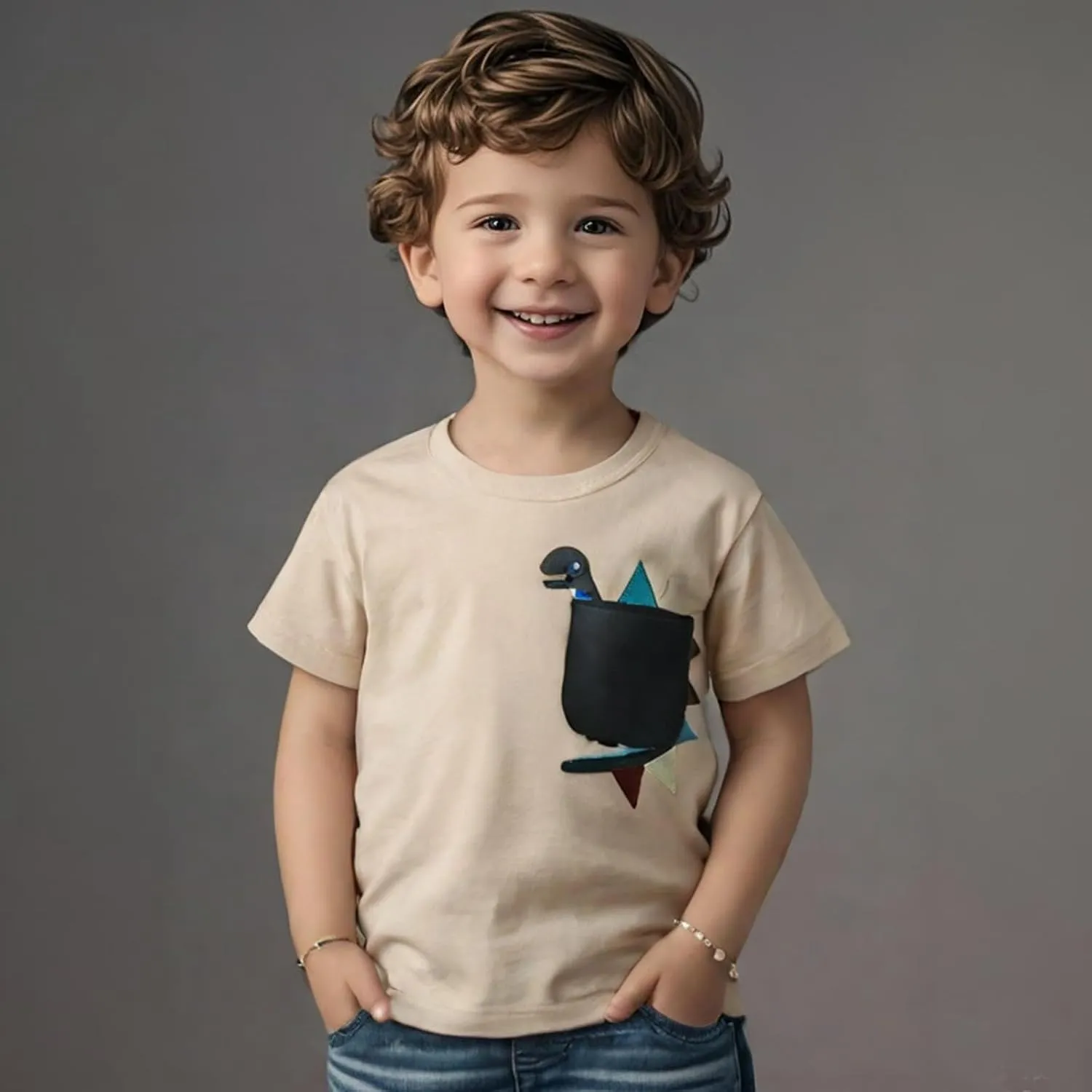 Boys T-Shirts Kids American Independence Day Shirts Toddler Boy Animal Striped Monster Truck 4th of July Top Tees
