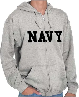 Brisco Brands United States Army Military Zip Up Hoodie Mens Womens