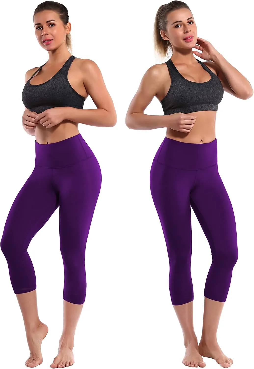 BUBBLELIME 19" Basic/Out Pockets High Waist Yoga Pants Women Workout Running Leggings Tummy Control