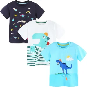 Bumeex Toddler Boy's 3pk Short Sleeve Tshirt