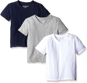 Burt's Bees Baby Boys’ Infant and Toddler 100% Organic Cotton Short Sleeve V Neck T-Shirts, Size 3 Months - 7 Years Old