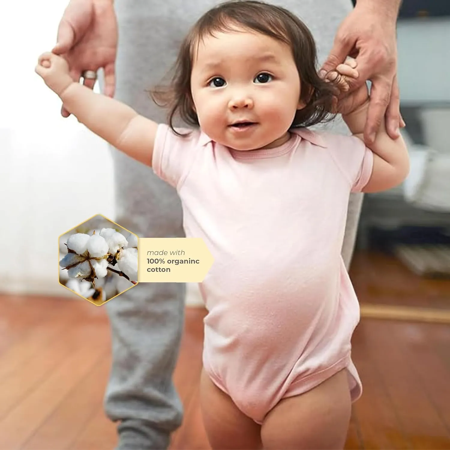 Burt's Bees Baby Unisex Baby Bodysuits, 5-pack Short & Long Sleeve One-pieces, 100% Organic Cotton Bodysuit