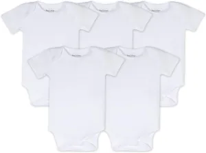 Burt's Bees Baby Unisex Baby Bodysuits, 5-pack Short & Long Sleeve One-pieces, 100% Organic Cotton Bodysuit