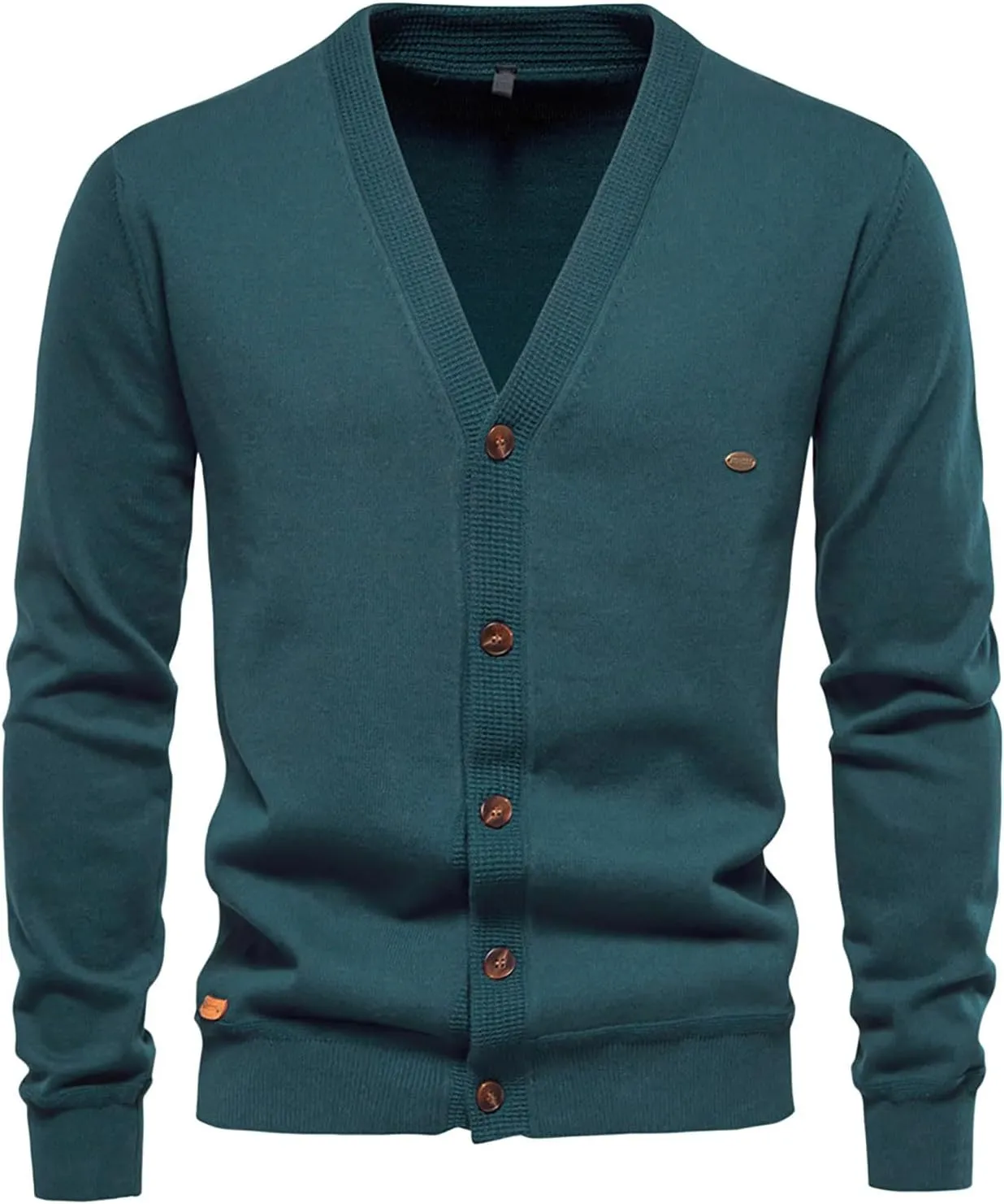 Button Down Cardigan Sweaters for Men Lightweight V Neck Sweater Casual Knit Sweater Casual Open Front Cardigan