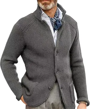 Cardigan Sweaters for Men Grandpa Sweater Vintage Fleece Jacket Button Down Shirts Oversized Thick Sweaters Trendy
