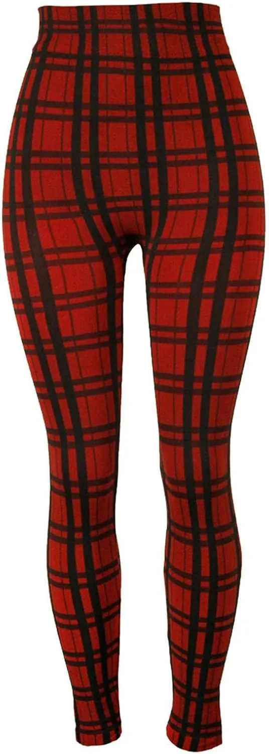 Casual Leggings for Women High Waist Printed Tummy Control Butt Lifting Pants Stretch Causal Athletic Patterned Fitted