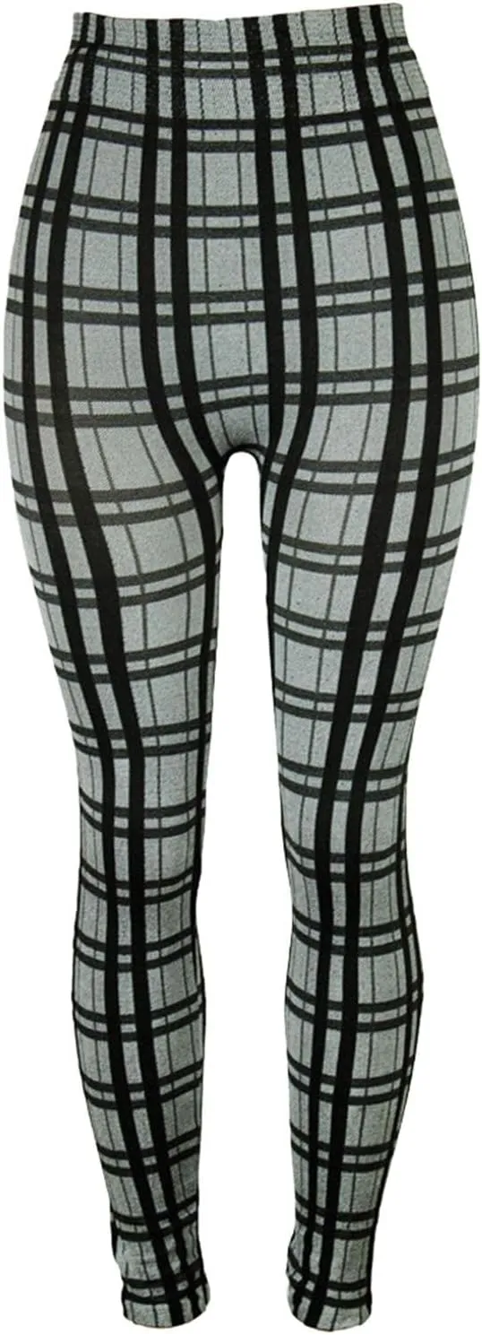 Casual Leggings for Women High Waist Printed Tummy Control Butt Lifting Pants Stretch Causal Athletic Patterned Fitted
