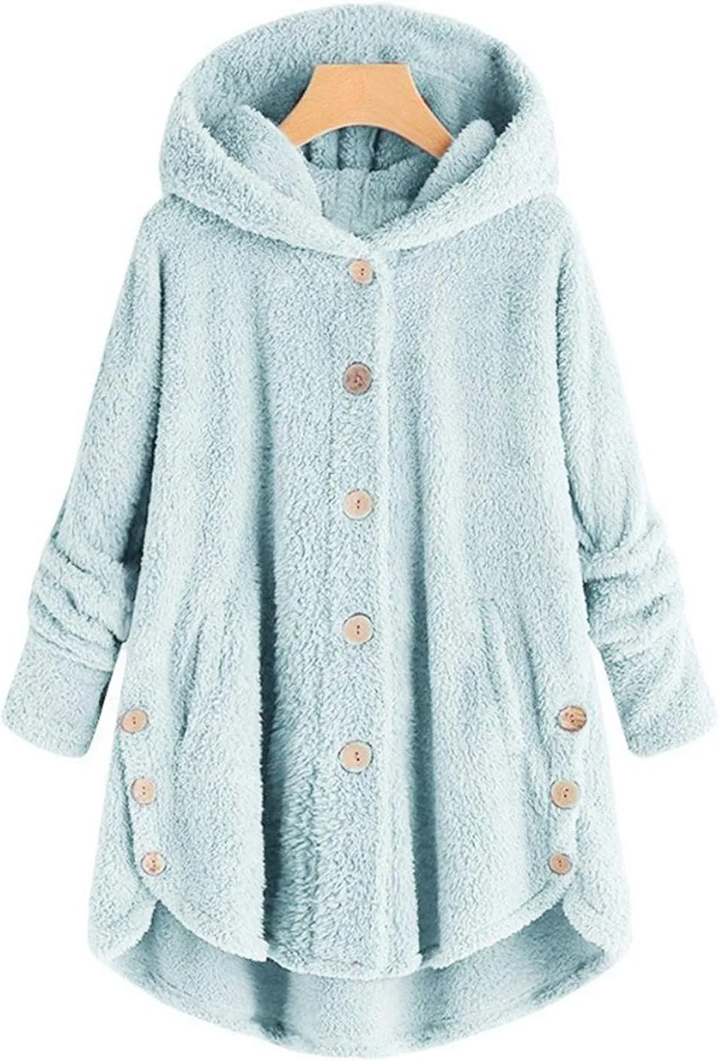 Ceboyel Women Teddy Sweatshirt Jacket Fleece Sweater Hoodies Fuzzy Sherpa Cute Pullover Tops Warm Fall Winter Clothing