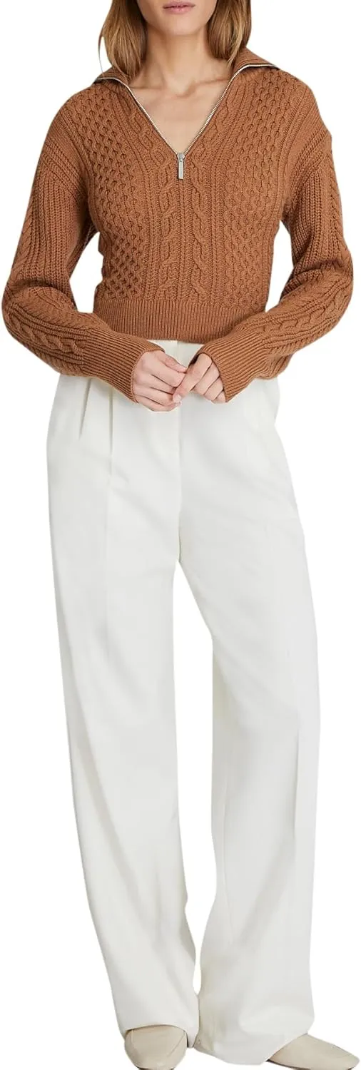 Club Monaco Women's Oversized V Neck Sweater