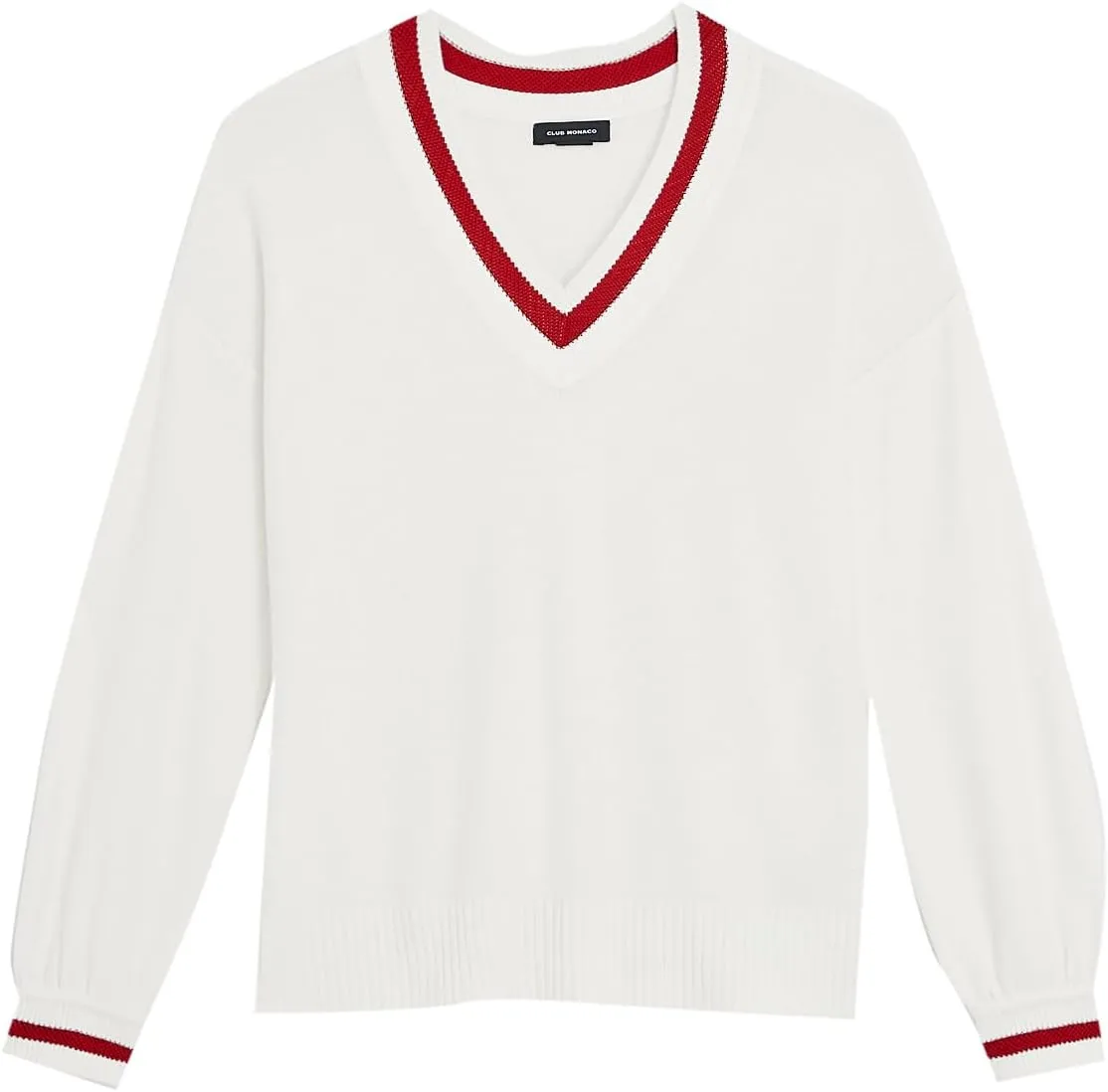 Club Monaco Women's Oversized V Neck Sweater