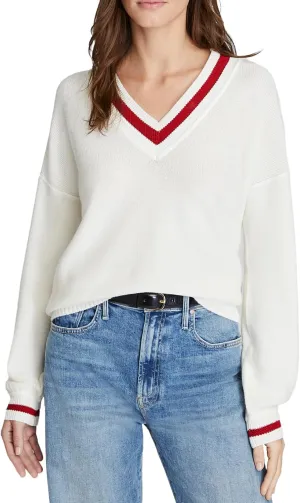 Club Monaco Women's Oversized V Neck Sweater