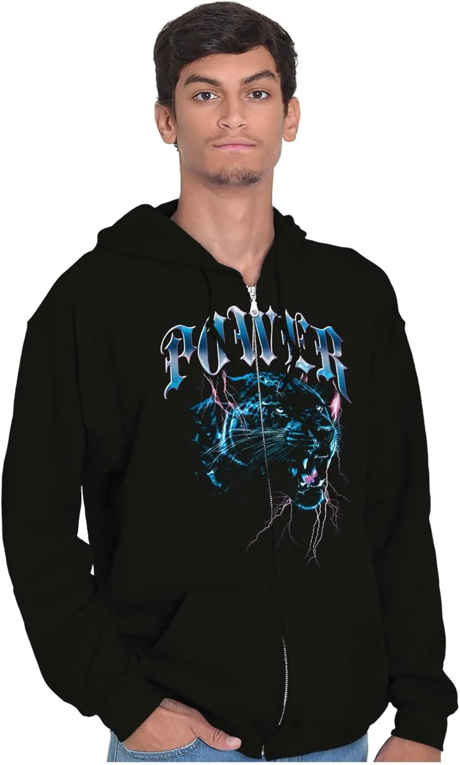 Cool Urban Streetwear Power Puma Zip Up Hoodie Mens Womens