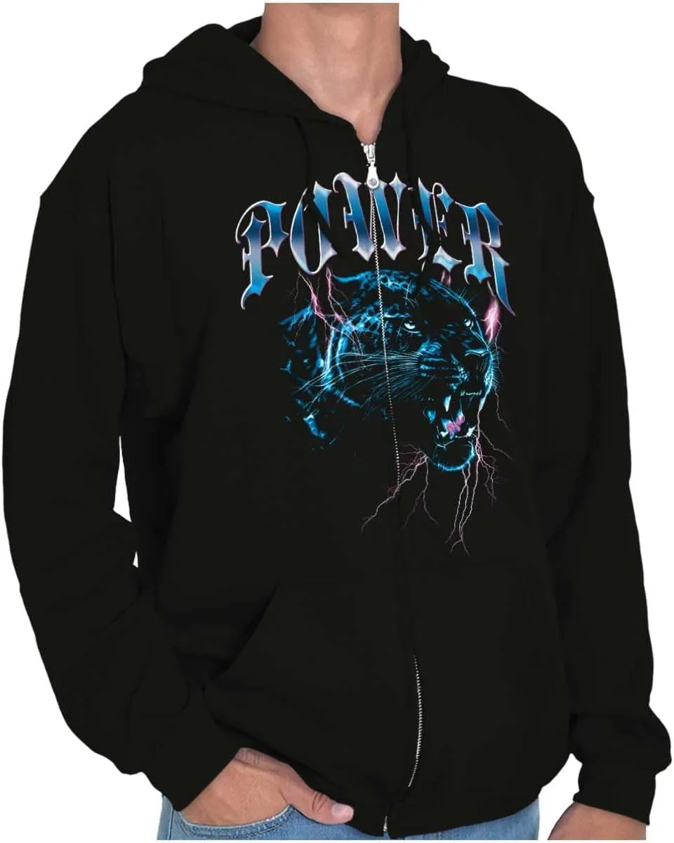Cool Urban Streetwear Power Puma Zip Up Hoodie Mens Womens