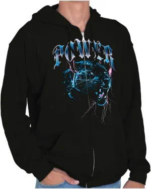 Cool Urban Streetwear Power Puma Zip Up Hoodie Mens Womens