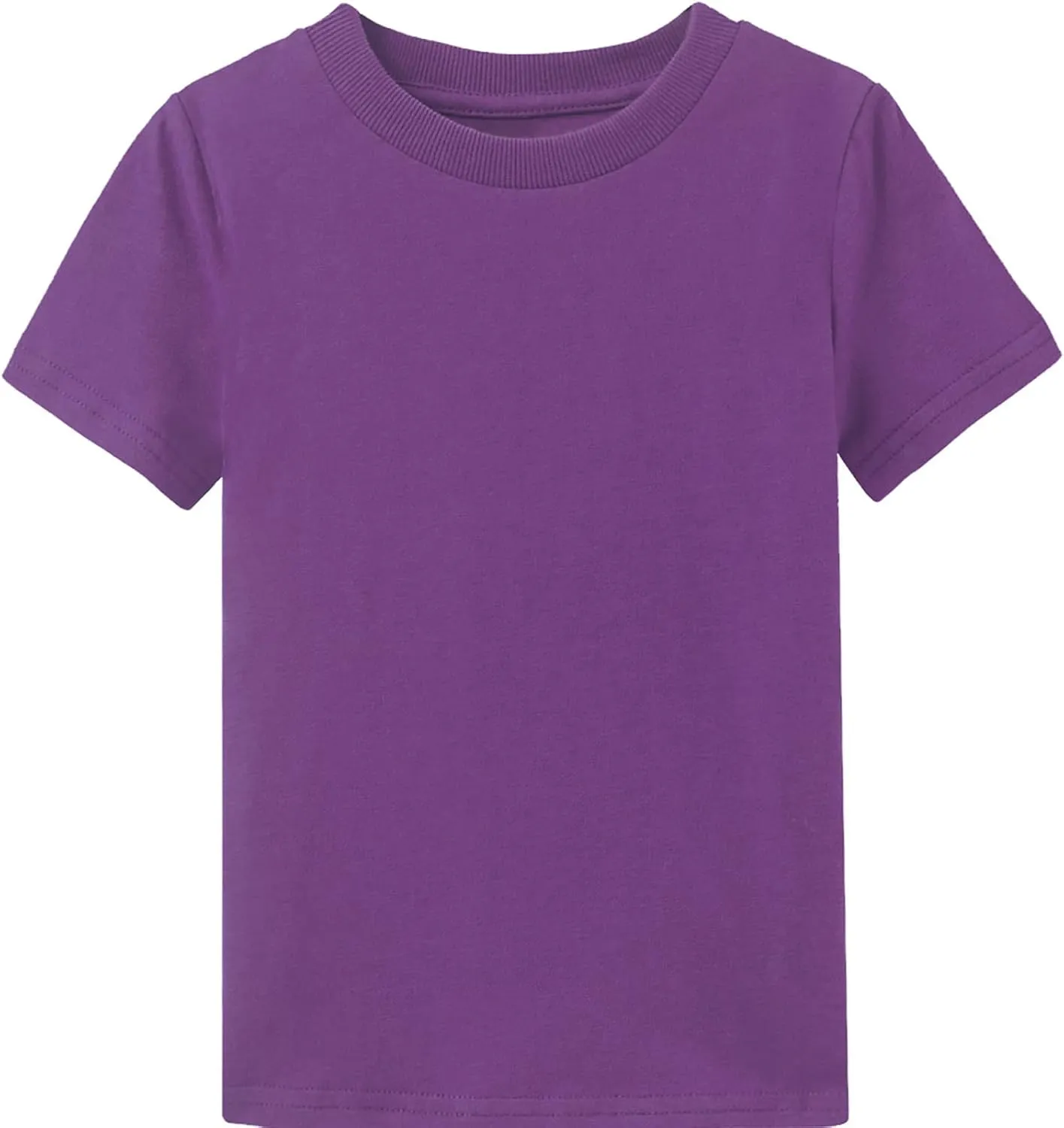 COSLAND Boys' 100% Cotton Heavyweight Short Sleeve Crewneck T Shirt