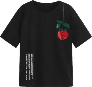 COZYEASE Boys' Graphic Tees Short Sleeve Crew Neck Casual Cool Shirts Summer T Shirts