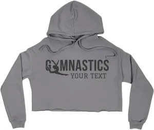 Custom Cropped Gymnastics Hoodie: Ladies Cropped Fleece Hoodie