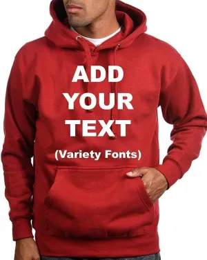 Custom Hoodie Sweatshirt Personalized Shirts-2 Side Design-Mens Hoodie
