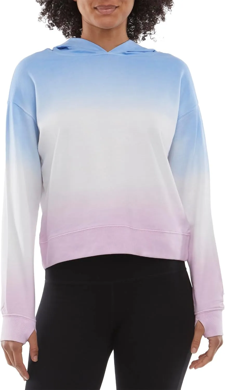 Danskin Women's Ombre Pullover Sweatshirt Hoodie