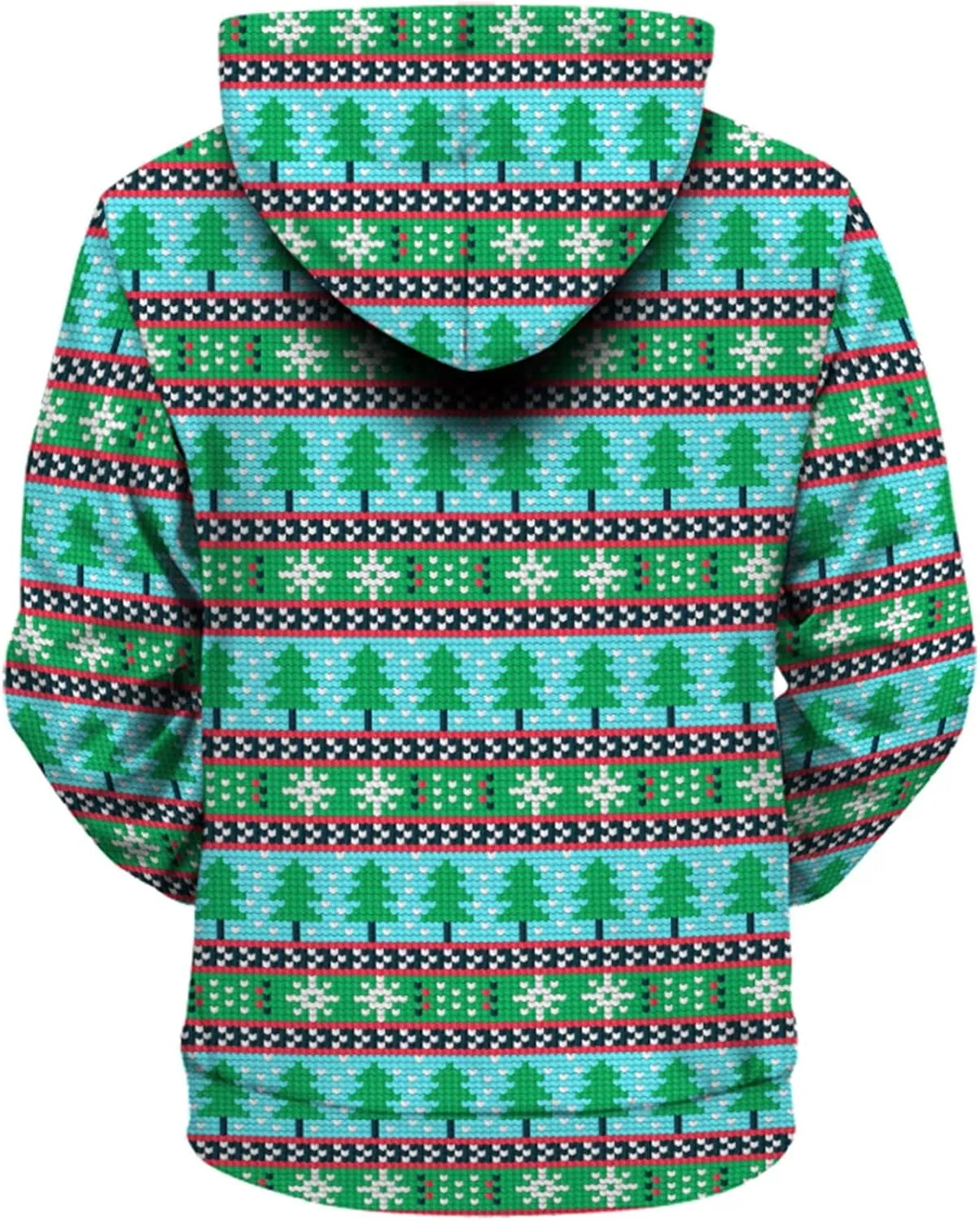 DuDubaby Merry Christmas Hoodie Men Christmas Vintage Print Autumn Winter Long Sleeve Hoodie Hoodie Top Sweater Hooded Jacket