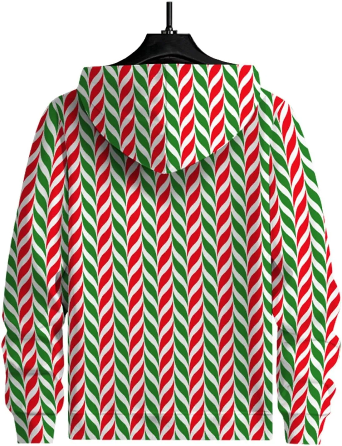 DuDubaby Ugly Christmas Hoodie Men Christmas Vintage Print Autumn Winter Long Sleeve Hoodie Hoodie Top Sweater Hooded Jacket