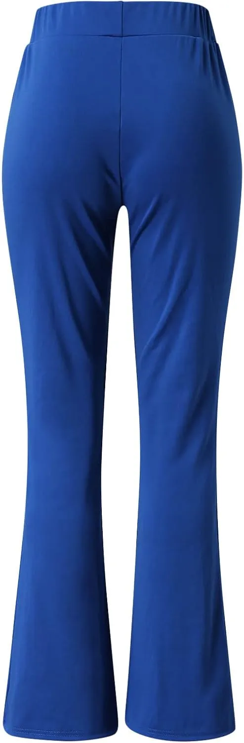 Flare Leggings High Waist Leggings Regular Solid Flared Pants Active Workout Yoga Pants Trousers Yoga Leggings for
