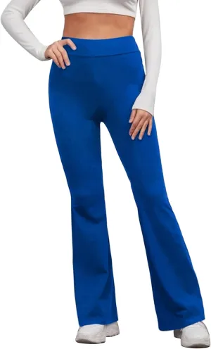 Flare Leggings High Waist Leggings Regular Solid Flared Pants Active Workout Yoga Pants Trousers Yoga Leggings for