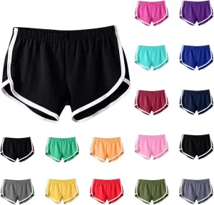 FlekmanArt Women's Running Shorts Elastic High Waisted Shorts Pocket Sporty Workout Skirt Quick Dry Athletic Skirt Pants