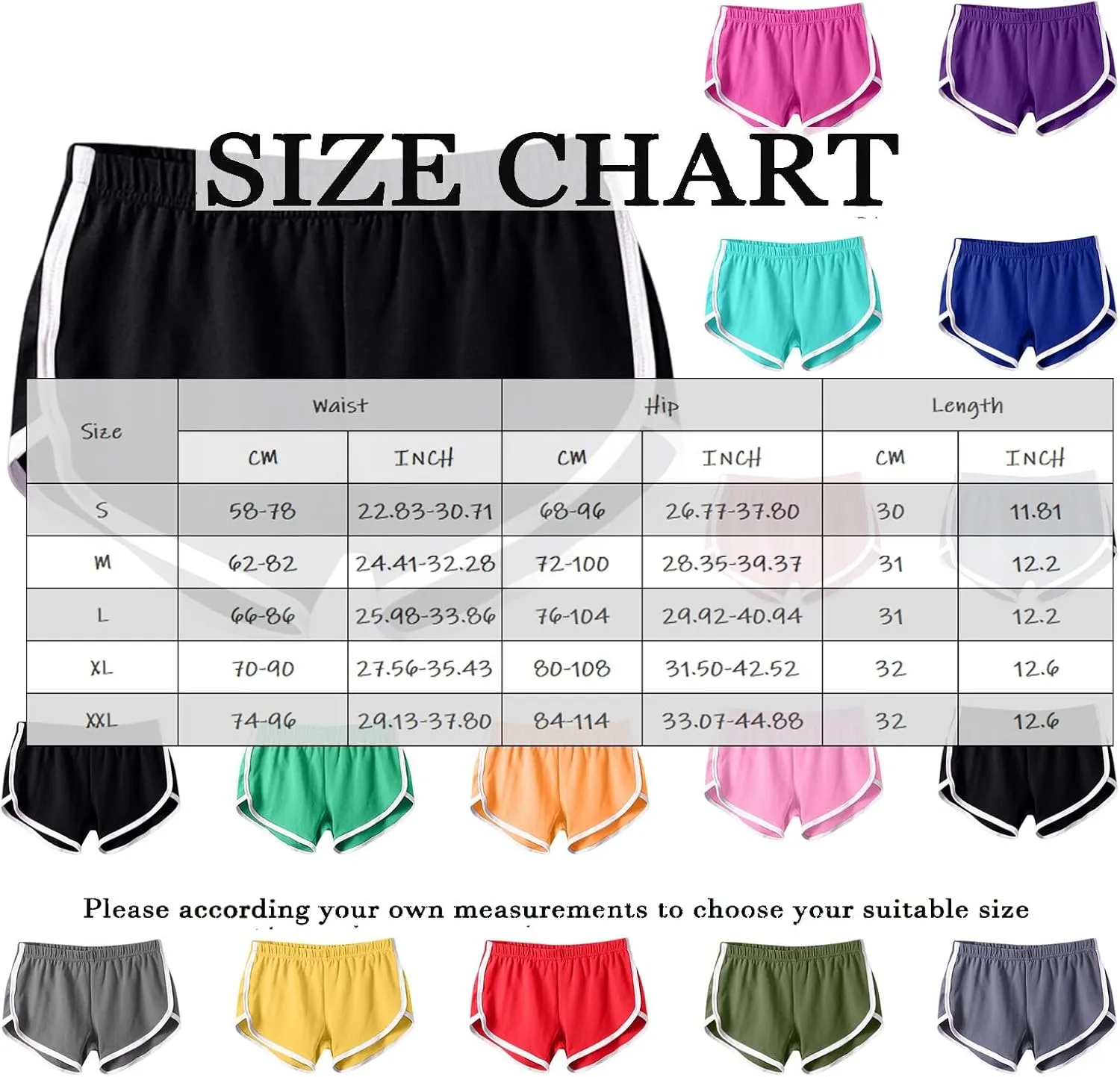 FlekmanArt Women's Running Shorts Elastic High Waisted Shorts Pocket Sporty Workout Skirt Quick Dry Athletic Skirt Pants