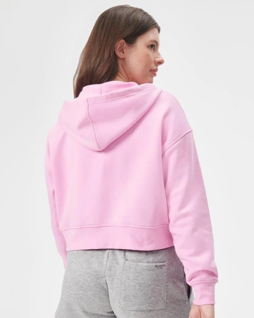 Florence By Mills Women's Cozy Crush Cropped Zip-up Hoodie