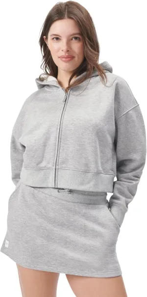 Florence By Mills Women's Cozy Crush Cropped Zip-up Hoodie