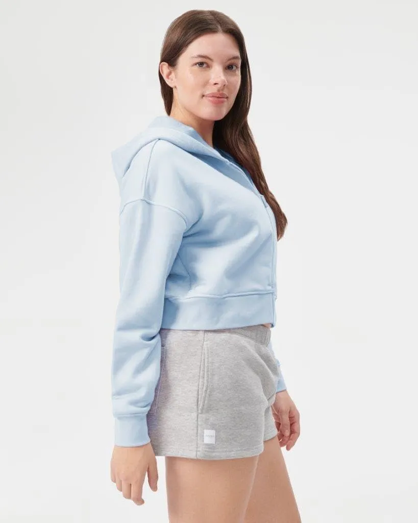 Florence By Mills Women's Cozy Crush Cropped Zip-up Hoodie