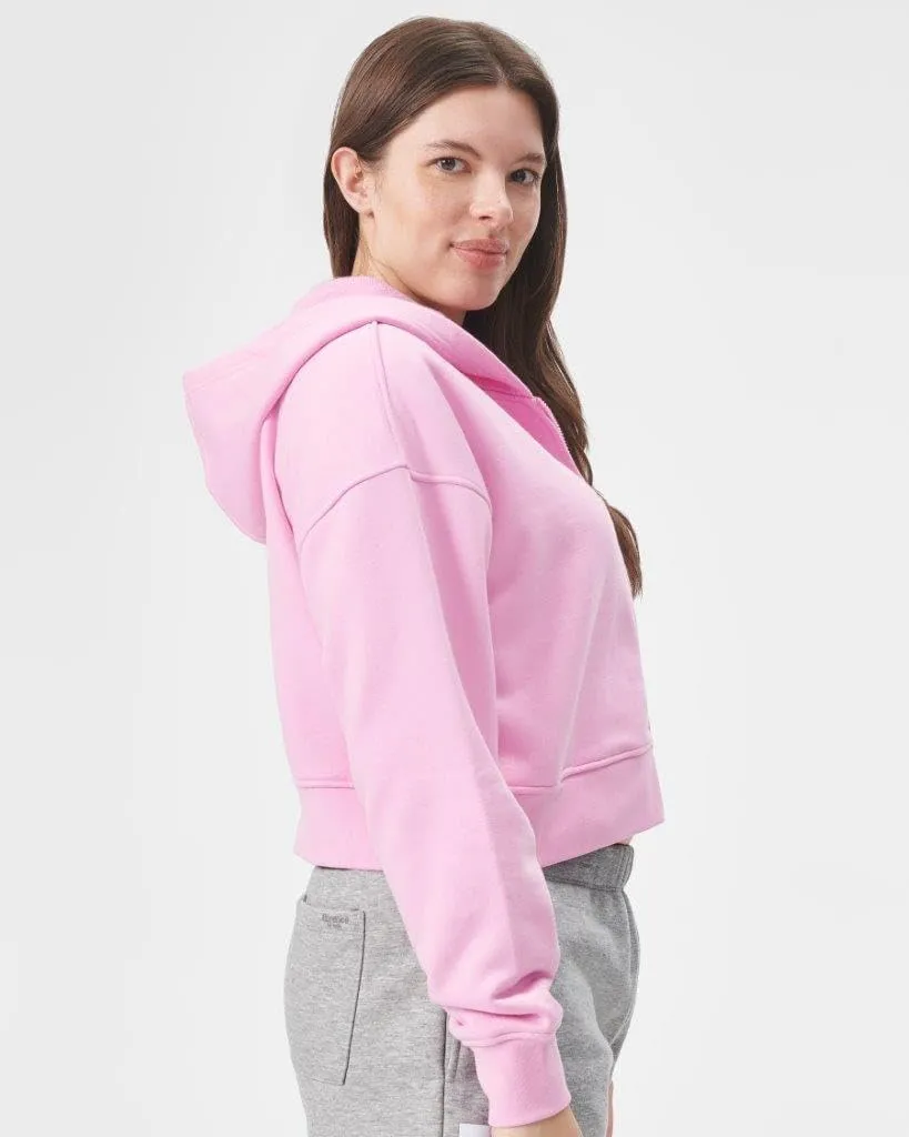 Florence By Mills Women's Cozy Crush Cropped Zip-up Hoodie