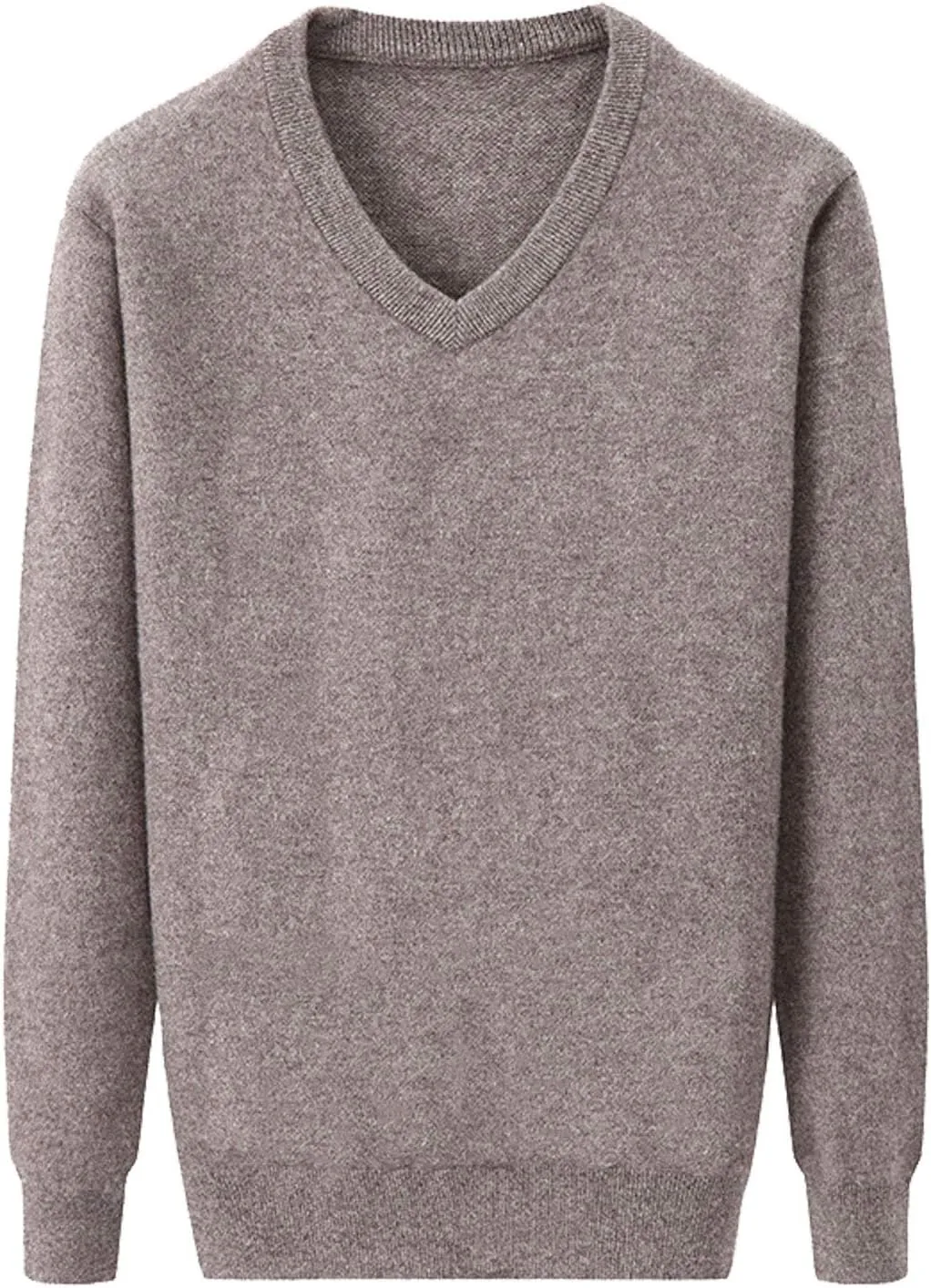 Flygo Men's Cashmere V Neck Sweater